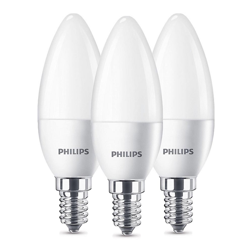 SET 3x LED Žarulja Philips B35 E14/5,5W/230V