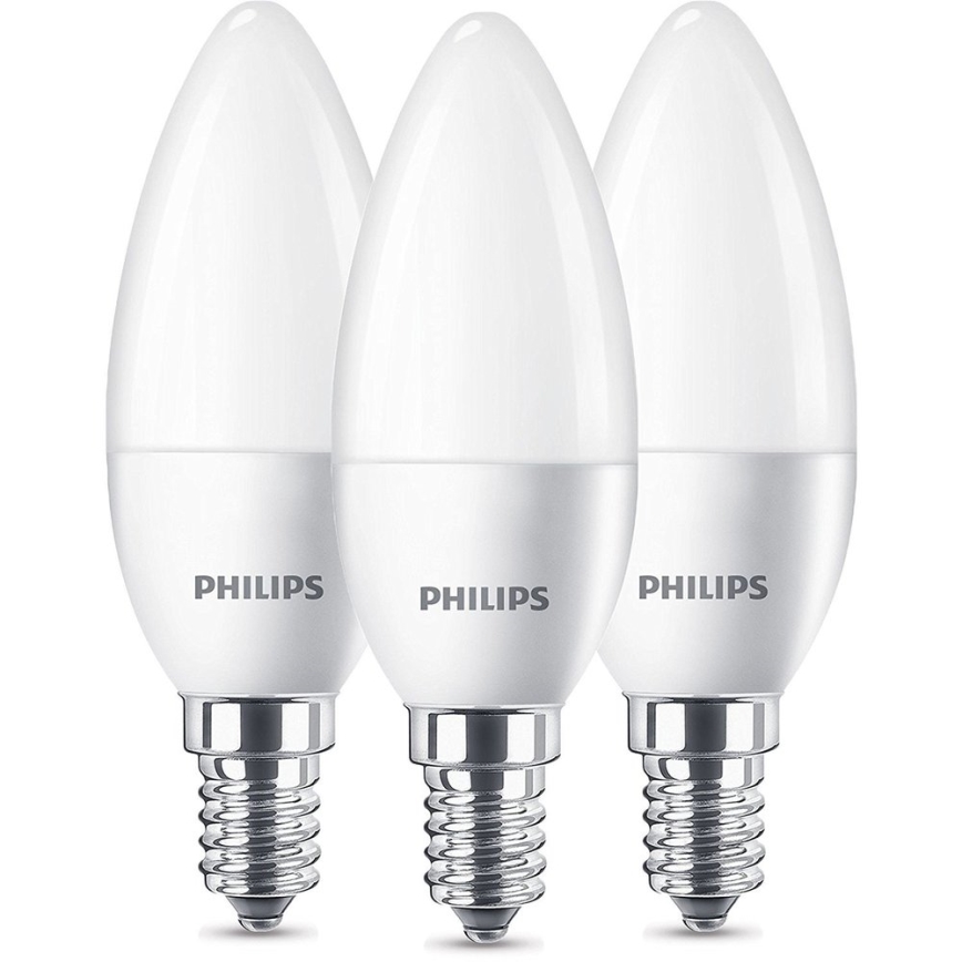 Set 3x LED Žarulja Philips E14/5,5W/230V 2700K