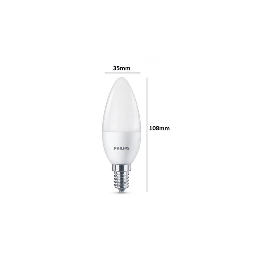 Set 3x LED Žarulja Philips E14/5,5W/230V 2700K
