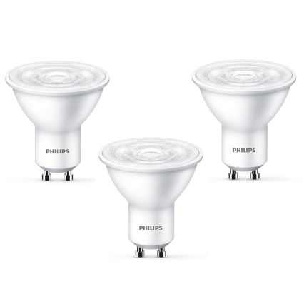 SET 3x LED Žarulja Philips GU10/4,7W/230V 2700K