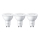 SET 3x LED Žarulja Philips GU10/4,7W/230V 2700K