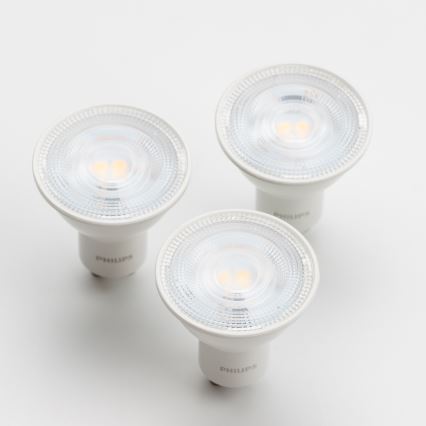 SET 3x LED Žarulja Philips GU10/4,7W/230V 2700K