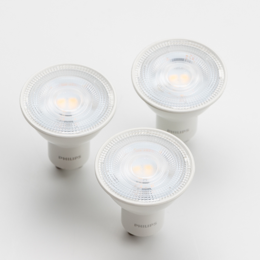 SET 3x LED Žarulja Philips GU10/4,7W/230V 2700K