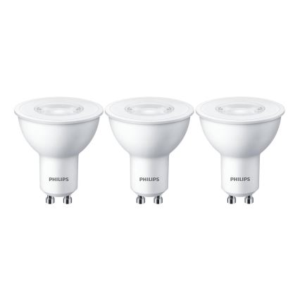 SET 3x LED Žarulja Philips GU10/4,7W/230V 2700K