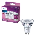 SET 3x LED Žarulja Philips PAR16 GU10/4,6W/230V 4000K