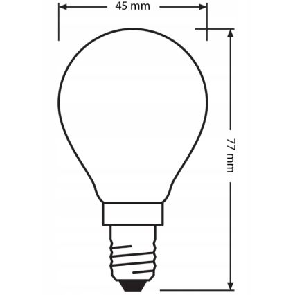 SET 3x LED žarulje BASE CLASSIC FILAMENT E14/5,9 W/230 V 4000 K - Osram