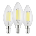 Set 3x LED žarulje VINTAGE C35 E14/2,2W/230V 2700K - Eglo 110439