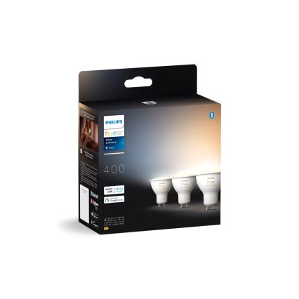 SET 3x LED prigušivača Philips Hue WHITE AMBIANCE GU10/4,2W/230V 2200-6500K