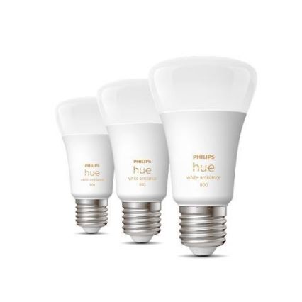 Komplet 3x prigušivih LED žarulja Philips Hue WHITE AMBIANCE A60 E27/6W/230V 2200-6500K