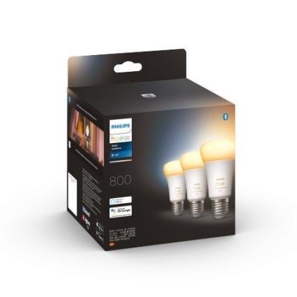 Komplet 3x prigušivih LED žarulja Philips Hue WHITE AMBIANCE A60 E27/6W/230V 2200-6500K