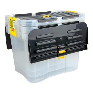 SET 3x Spremnik DRAGON 15 l crna/prozirna