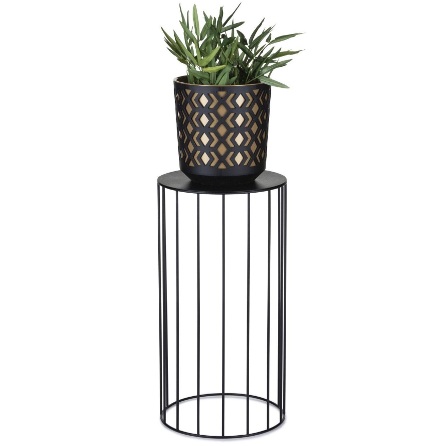 SET 3x Stalak za cvijeće LOFT crna