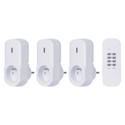 SET 3x Utičnice na daljinsko upravljanje 230V + 1x CR2032