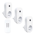 SET 3x Utičnice na daljinsko upravljanje 230V/1xCR2032 + daljinski upravljač