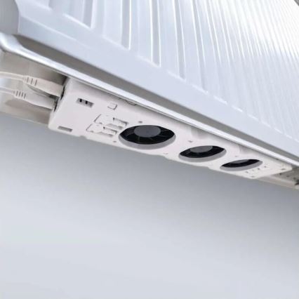 SET 3x Ventilator za radijator 5/230V bijela