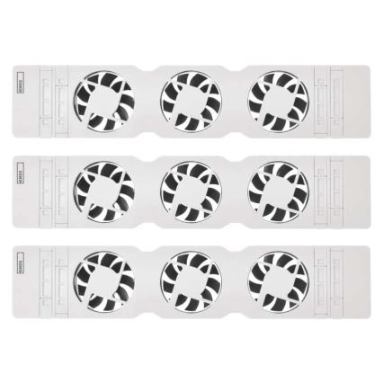 SET 3x Ventilator za radijator 5/230V bijela