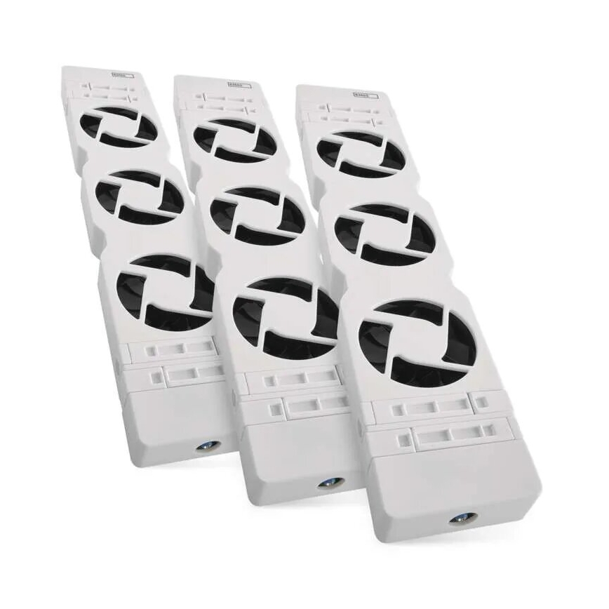 SET 3x Ventilator za radijator 5/230V bijela