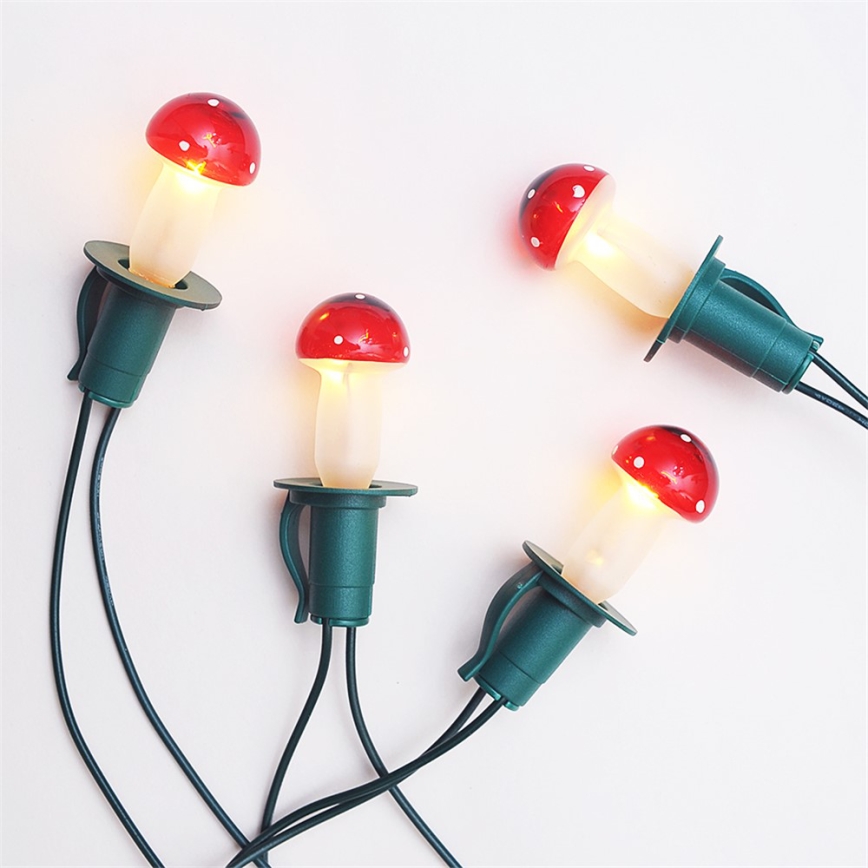 SET 3 x Zamjenska žarulja MUSHROOM E10/20V/0,1A crvena, Proizvedeno u Češkoj