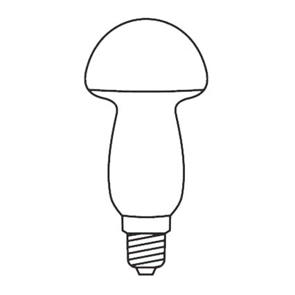 SET 3 x Zamjenska žarulja MUSHROOM E10/20V/0,1A crvena, Proizvedeno u Češkoj