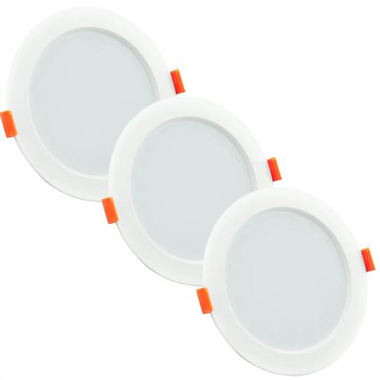 SET 3xLED Ugradbena svjetiljka za kupaonicu MIRO LED/6W/230V IP44