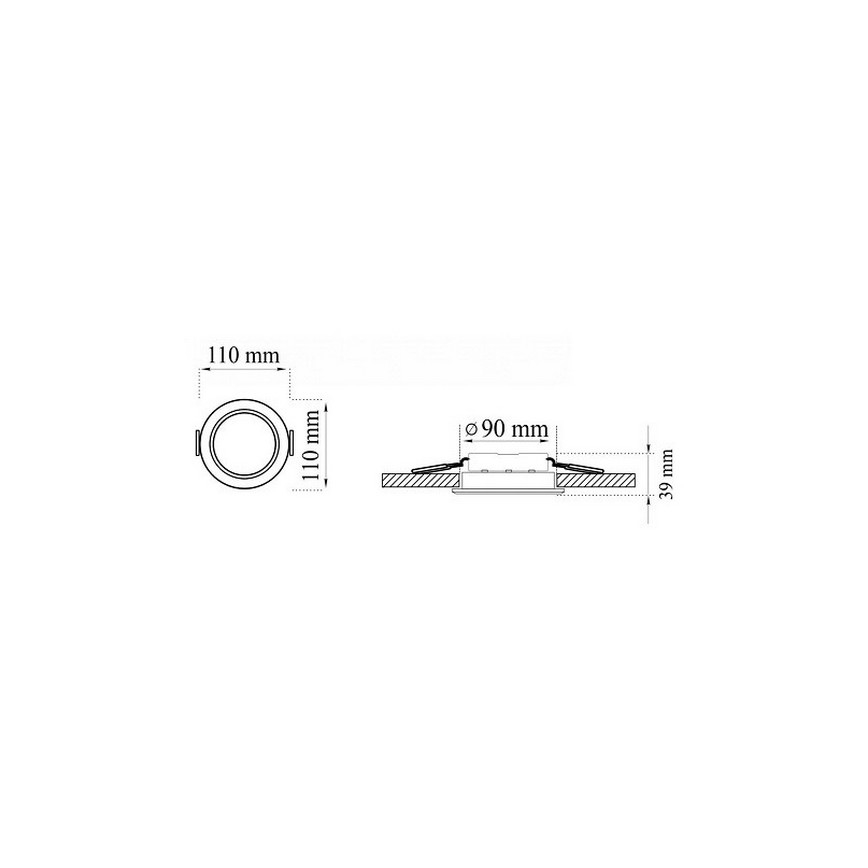 SET 3xLED Ugradbena svjetiljka za kupaonicu MIRO LED/6W/230V IP44