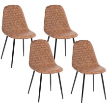 SET 4x Blagovaonska stolica TOGI smeđa