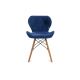 SET 4x Blagovaonska stolica TRIGO 74x48 cm tamno plava/bukva