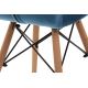 SET 4x Blagovaonska stolica TRIGO 74x48 cm tamno plava/bukva