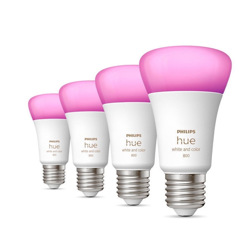 SET 4x LED Prigušiva žarulja Philips Hue White And Color Ambiance E27/6,5W/230V 2000-6500K