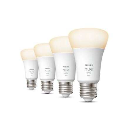 SET 4x LED Prigušiva žarulja Philips Hue WHITE A60 E27/9W/230V 2700K