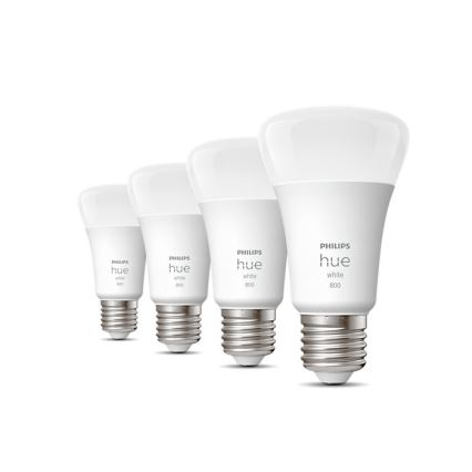 SET 4x LED Prigušiva žarulja Philips Hue WHITE A60 E27/9W/230V 2700K