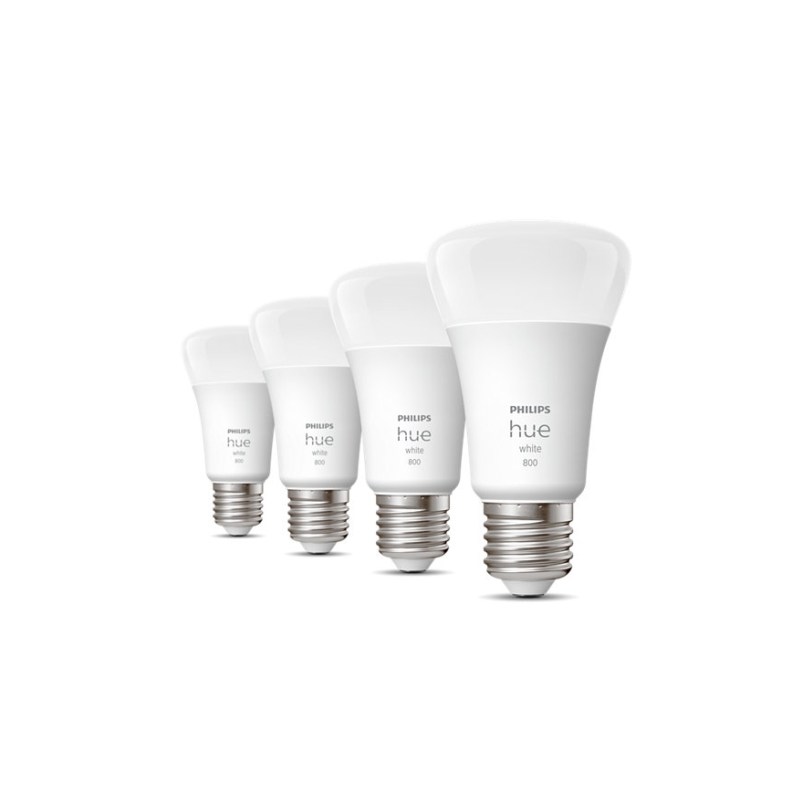 SET 4x LED Prigušiva žarulja Philips Hue WHITE A60 E27/9W/230V 2700K