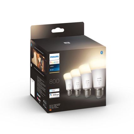 SET 4x LED Prigušiva žarulja Philips Hue WHITE A60 E27/9W/230V 2700K