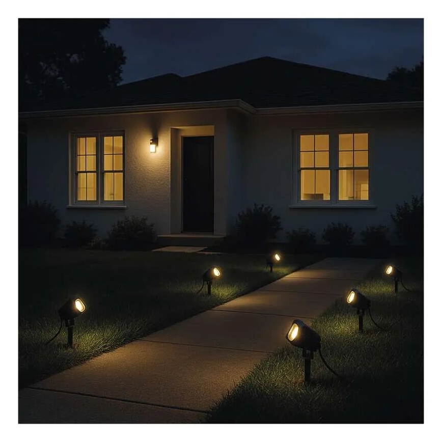 SET 4x LED RGBIC Prigušiva vanjska lampa LED/7W/230V 3000-6500K IP65 Wi-Fi Tuya