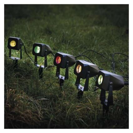 SET 4x LED RGBIC Prigušiva vanjska lampa LED/7W/230V 3000-6500K IP65 Wi-Fi Tuya