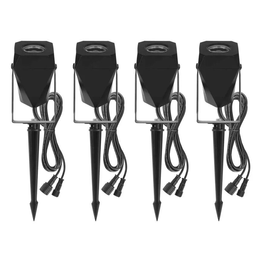 SET 4x LED RGBIC Prigušiva vanjska lampa LED/7W/230V 3000-6500K IP65 Wi-Fi Tuya