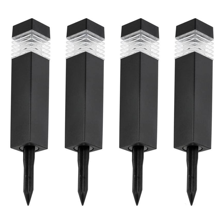 SET 4x LED Solarna lampa LED/0,06W/1,2V 1xAAA 6000K IP44 100 mAh