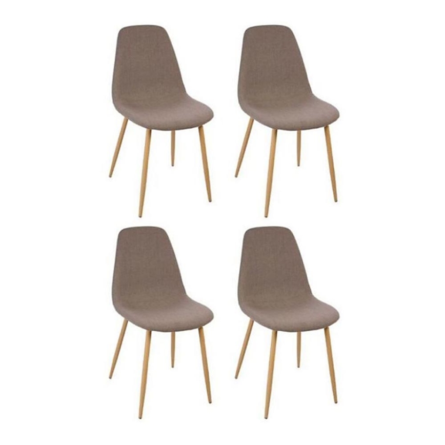 SET 4x Stolice za blagovanje ROKA tamno siva