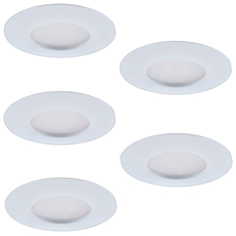 SET 5x LED Prigušiva ugradbena svjetiljka 1xLED/4,5W/230V bijela
