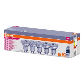 SET 5x LED Prigušiva žarulja PAR16 GU10/4,5W/230V 4000K 36° - Osram