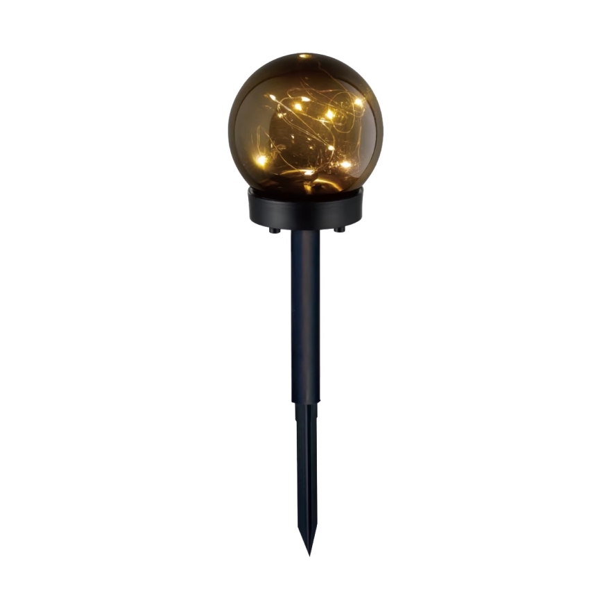 SET 5x LED Solarna lampa 5xLED/0,12W/1,2V 3000K IP44 crna