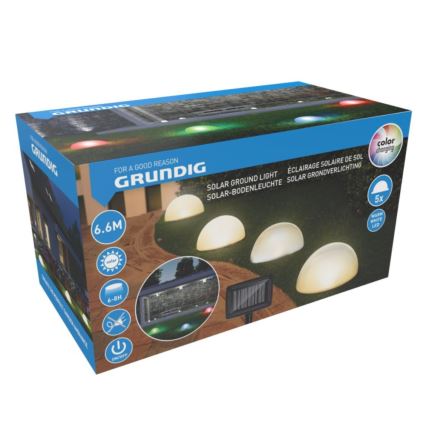 SET 5x LED solarna svjetiljka LED/3,2V 600 mAh višebojna