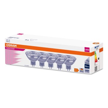 SET 5x LED Žarulja MR16 GU5,3/3,8W/12V 4000K 36° - Osram