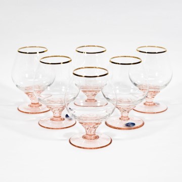 Set 6x čaša za konjak Brendy 250 ml prozirna