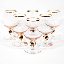 Set 6x čaša za vino Brendy prozirna
