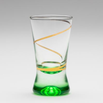 Set 6x čaša za žestice 25 ml prozirna zelena