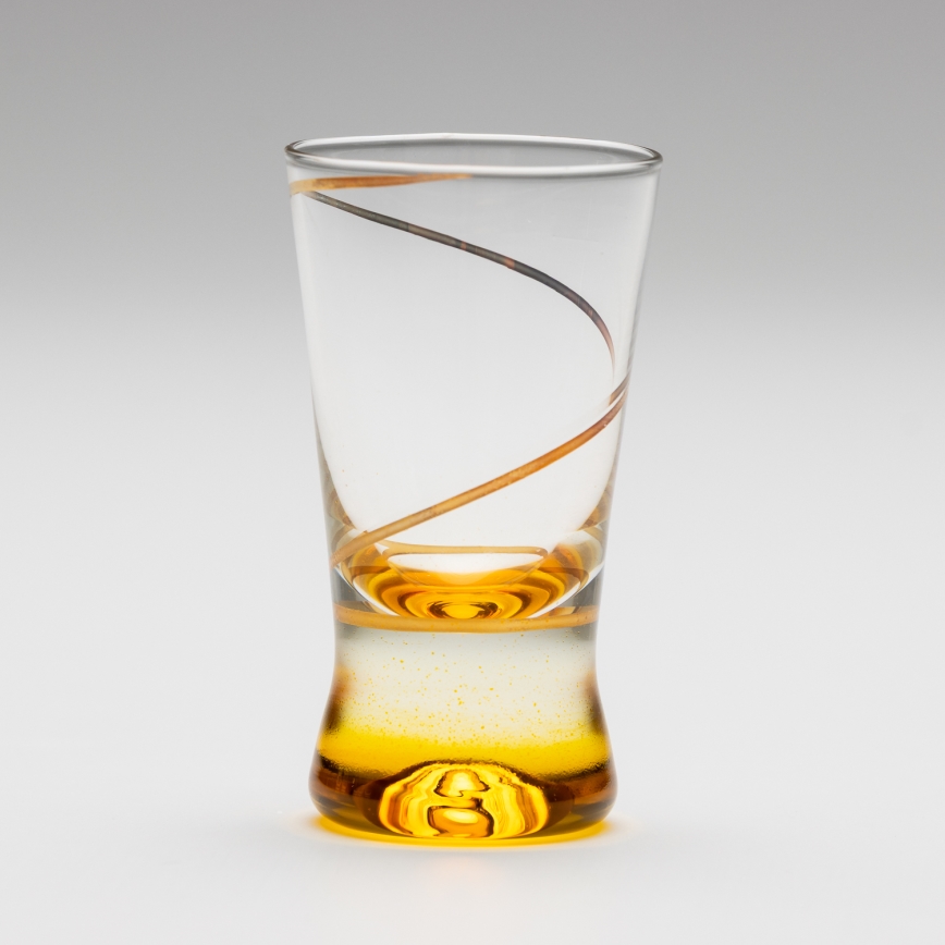Set 6x čaša za žestice 25 ml prozirna žuta