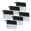 SET 6x LED RGB Solarno zidno svjetlo LED/1W/1,2V 3500K IP65