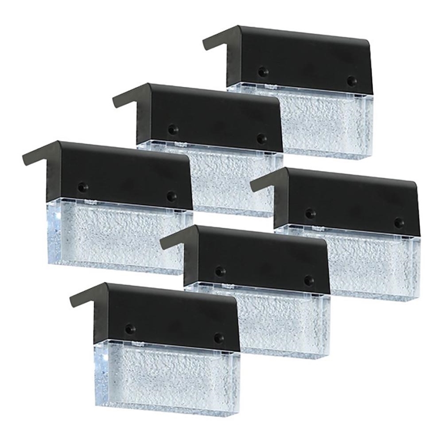SET 6x LED RGB Solarno zidno svjetlo LED/1W/1,2V 3500K IP65