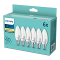 SET 6x LED Žarulja Philips E14/5,5W/230V 2700K